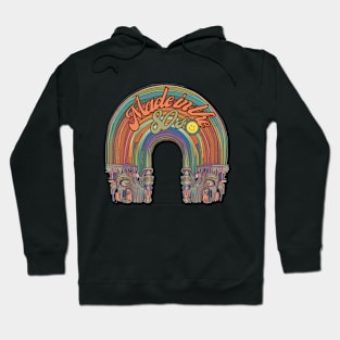 Made Made in the 80s Rainbow Vintage Design  - Earthy Colorful Nostalgia Hoodie